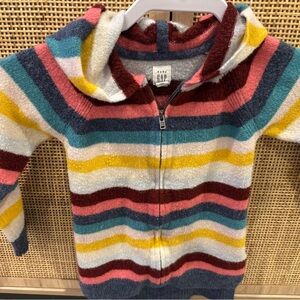 GAP Baby Multicolor Striped Kids Hoodie 4T